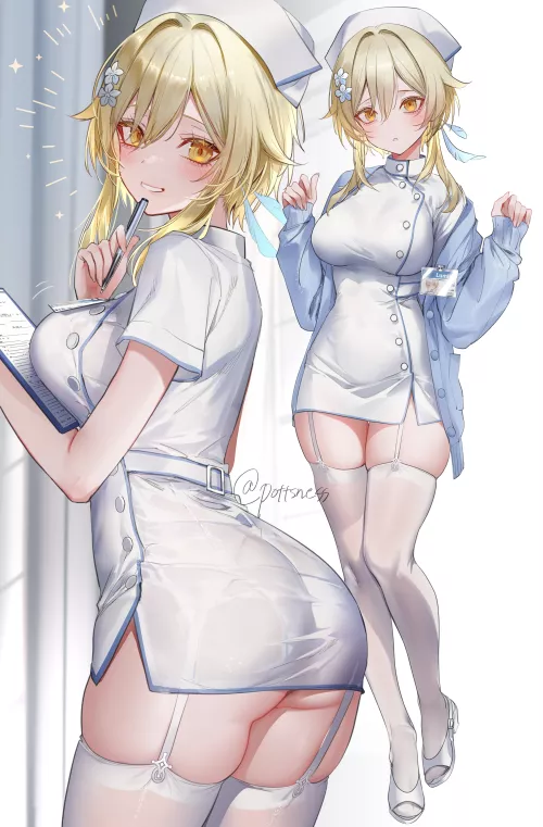 Nurse Lumine [Genshin Impact] by CheetahSperm18