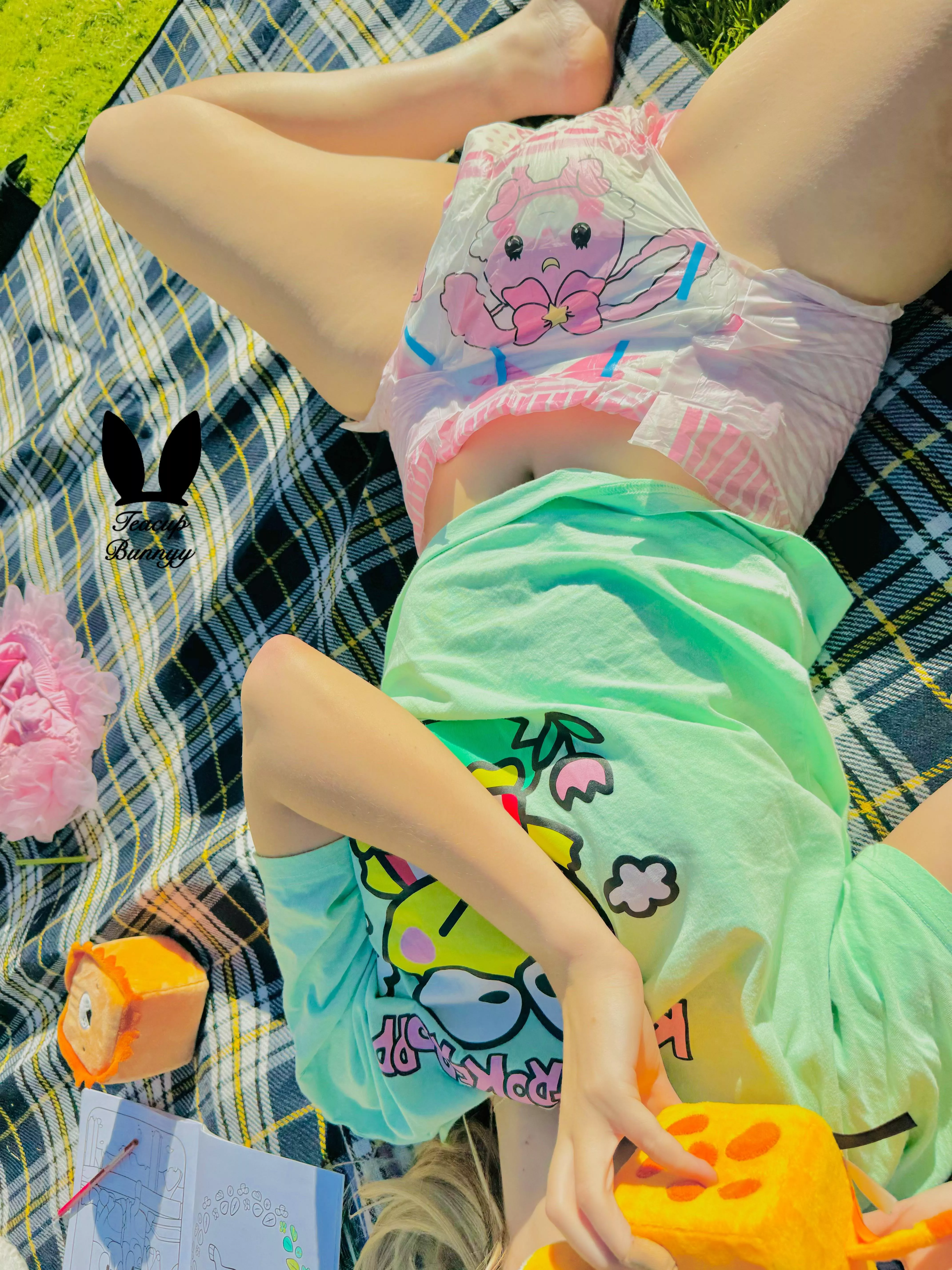 Spring days babying around 🧺☀️ posted by teacupbunnyy