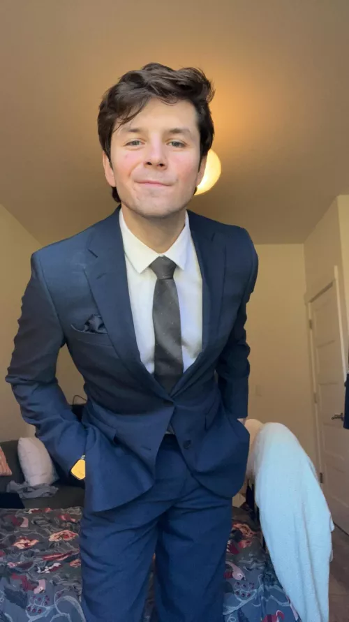 Suiting up for interviews ☺️ how’s everyone doing ? by preppy_skip