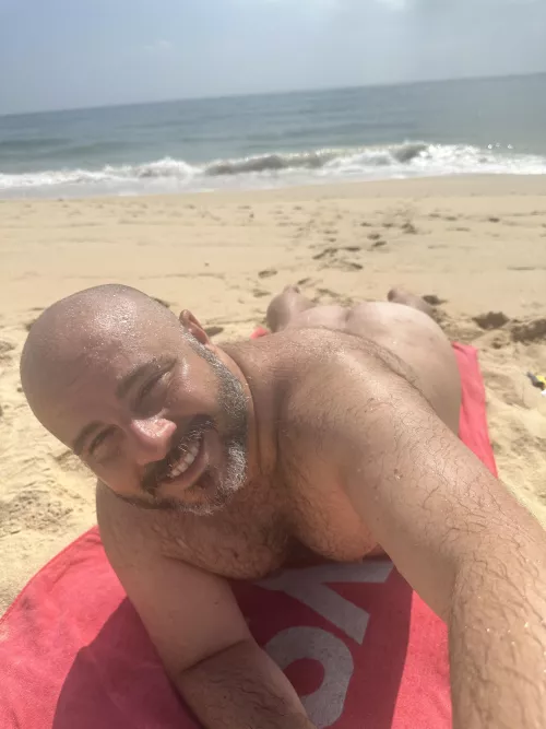 Thanks for all the love guys. Here’s a photo of me at a nude beach in Portugal after doing Sitges Bear Week. by No_Dot_7792