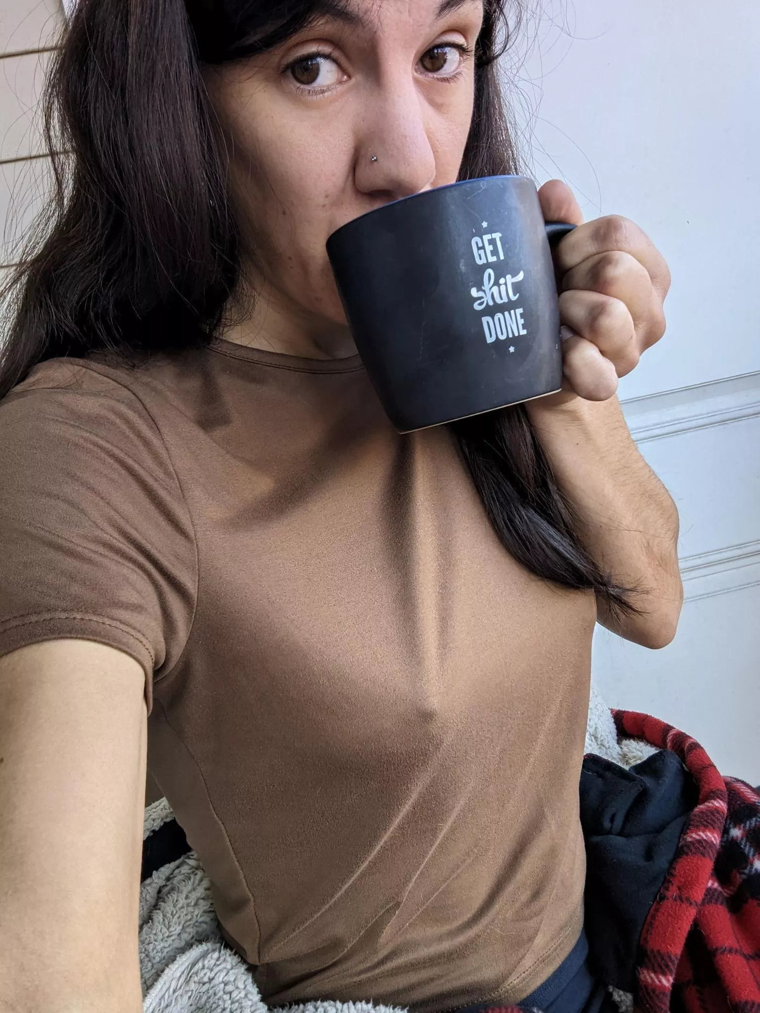 Up and at 'em, I'm on my braless grindset today posted by AliceSin-Wonderland