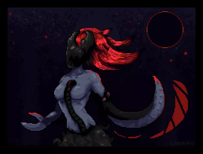 WIP of my OC (by DemiPxl) by DemiPxl