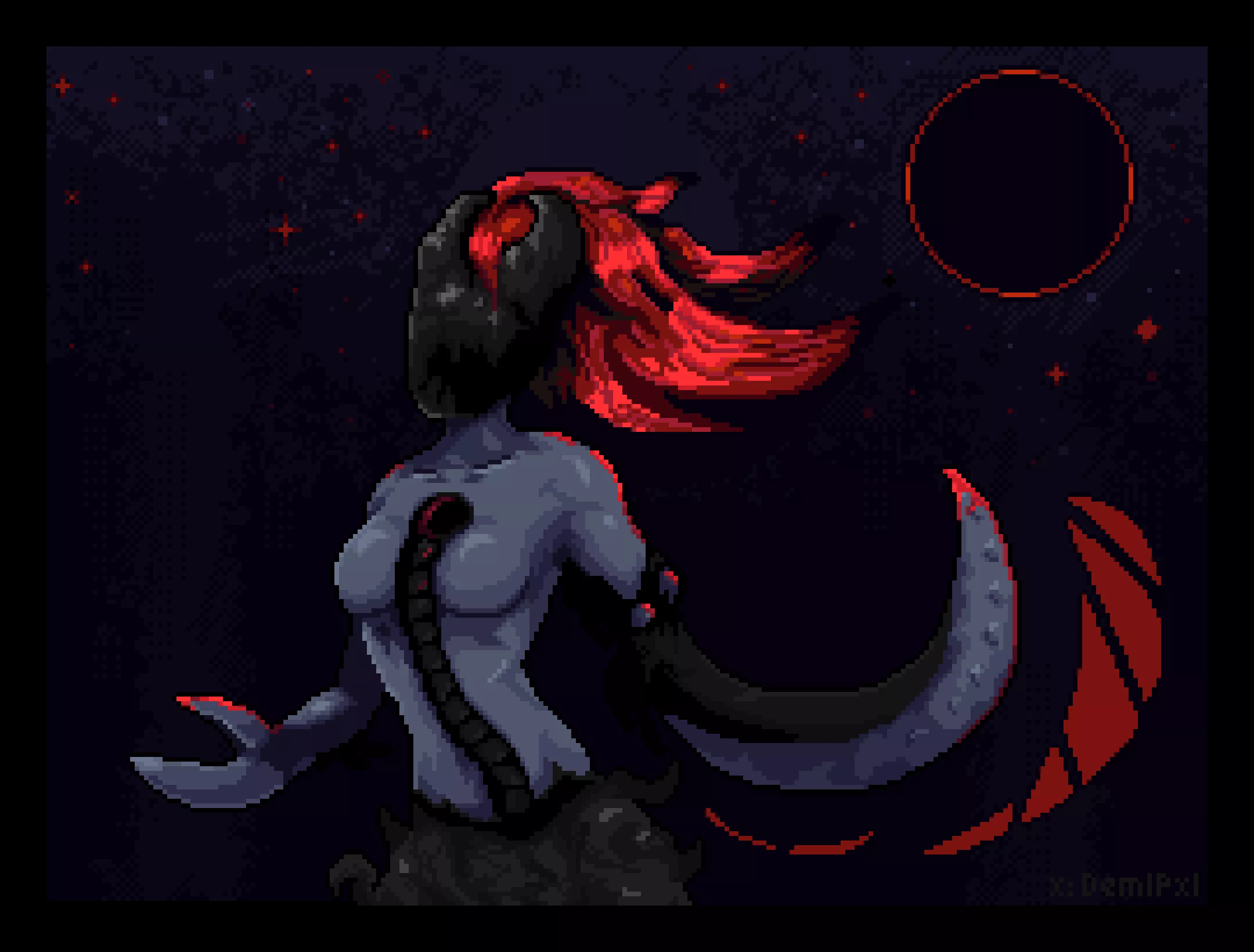 WIP of my OC (by DemiPxl) posted by DemiPxl