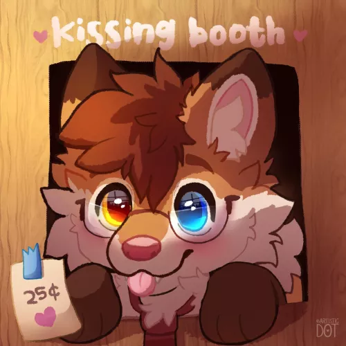 Would u give him a snout smooch for only 25¢? (@artistic_dot on twitter) by artisticdotuwu