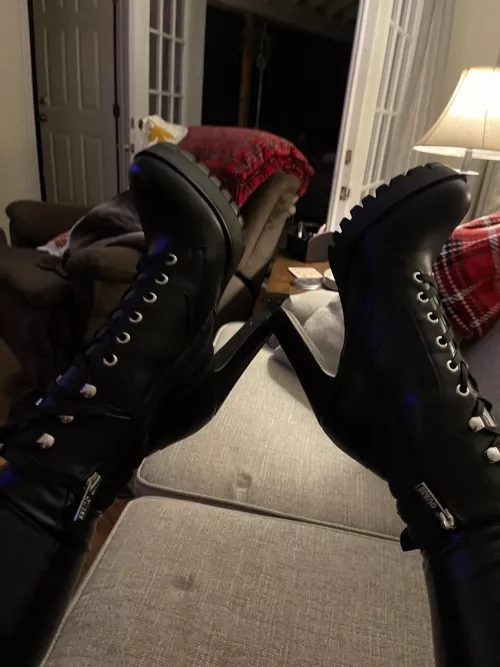 Would You Like These Boots Wrapped Around Your Neck by Kim-Burford