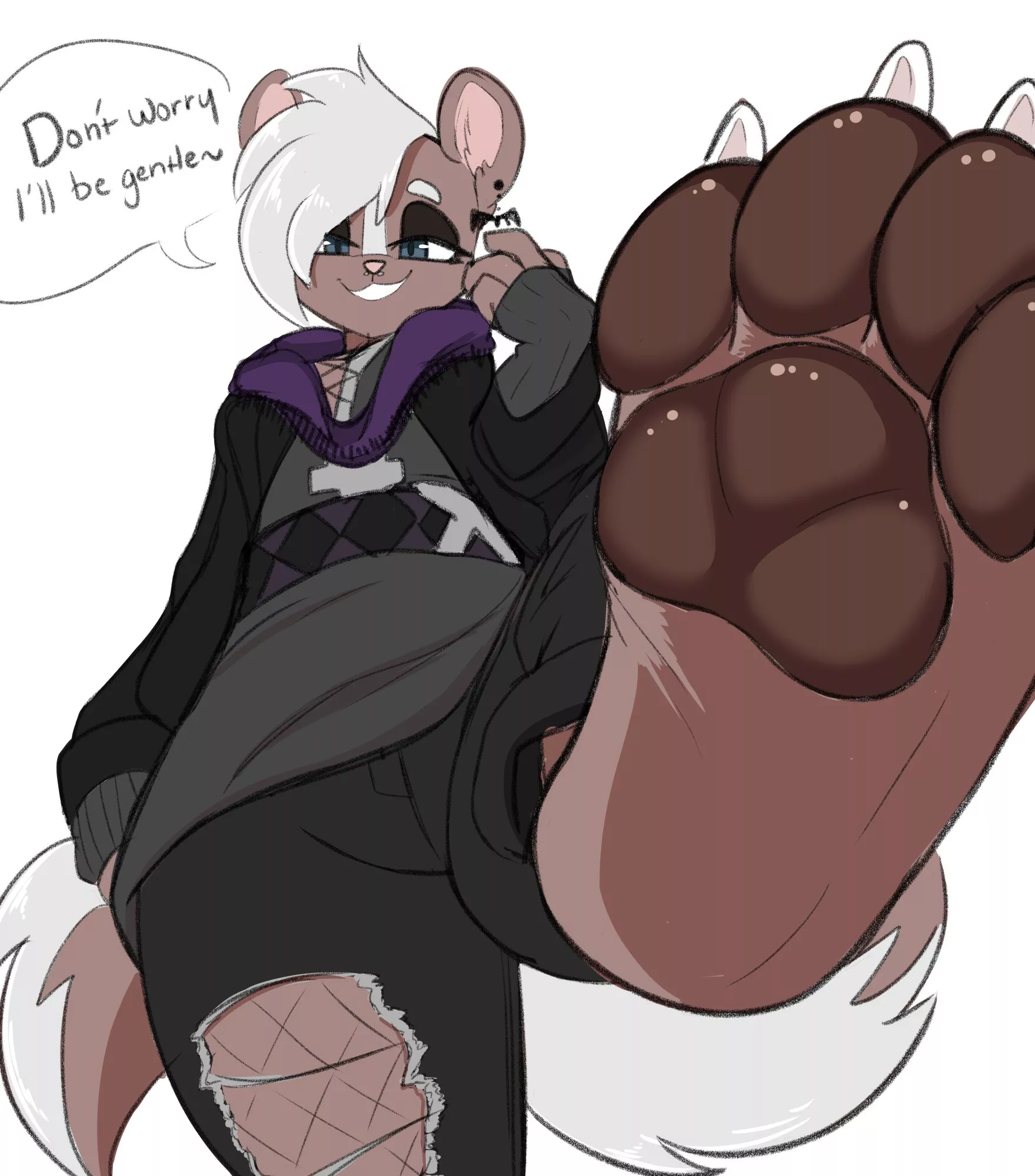 About to get smushed under her paws... posted by Direct_To_VHS