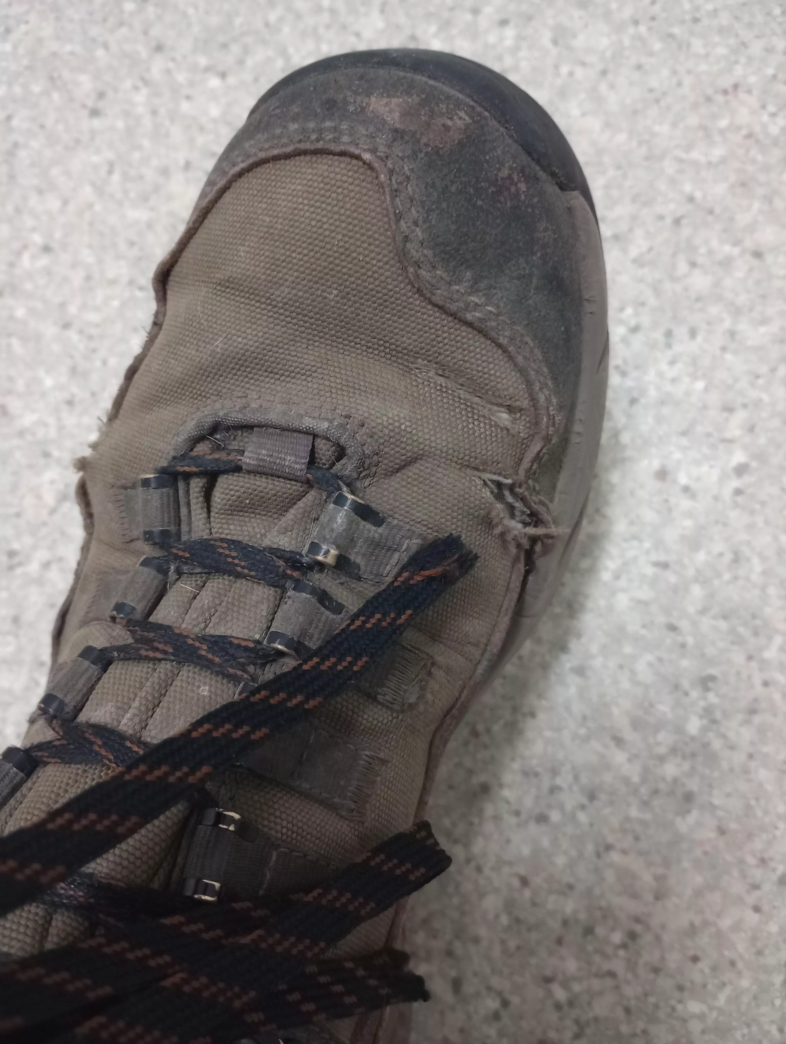 Does this seem normal for 1.5 years of daily use? They're Danners. posted by liquidis54