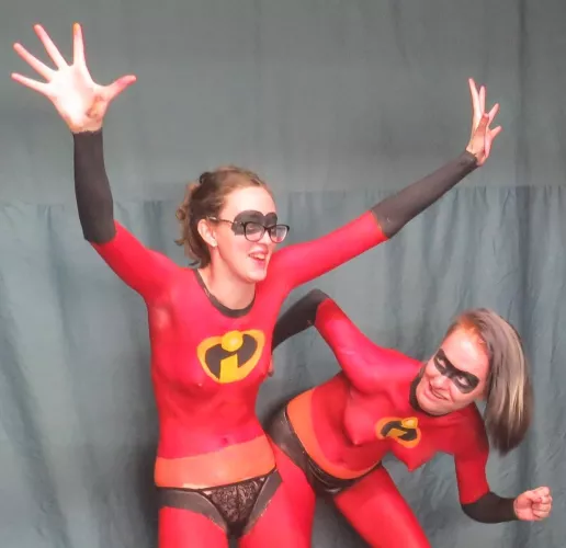 Going to the club in body paint for Halloween by TheNerdAndHerBird