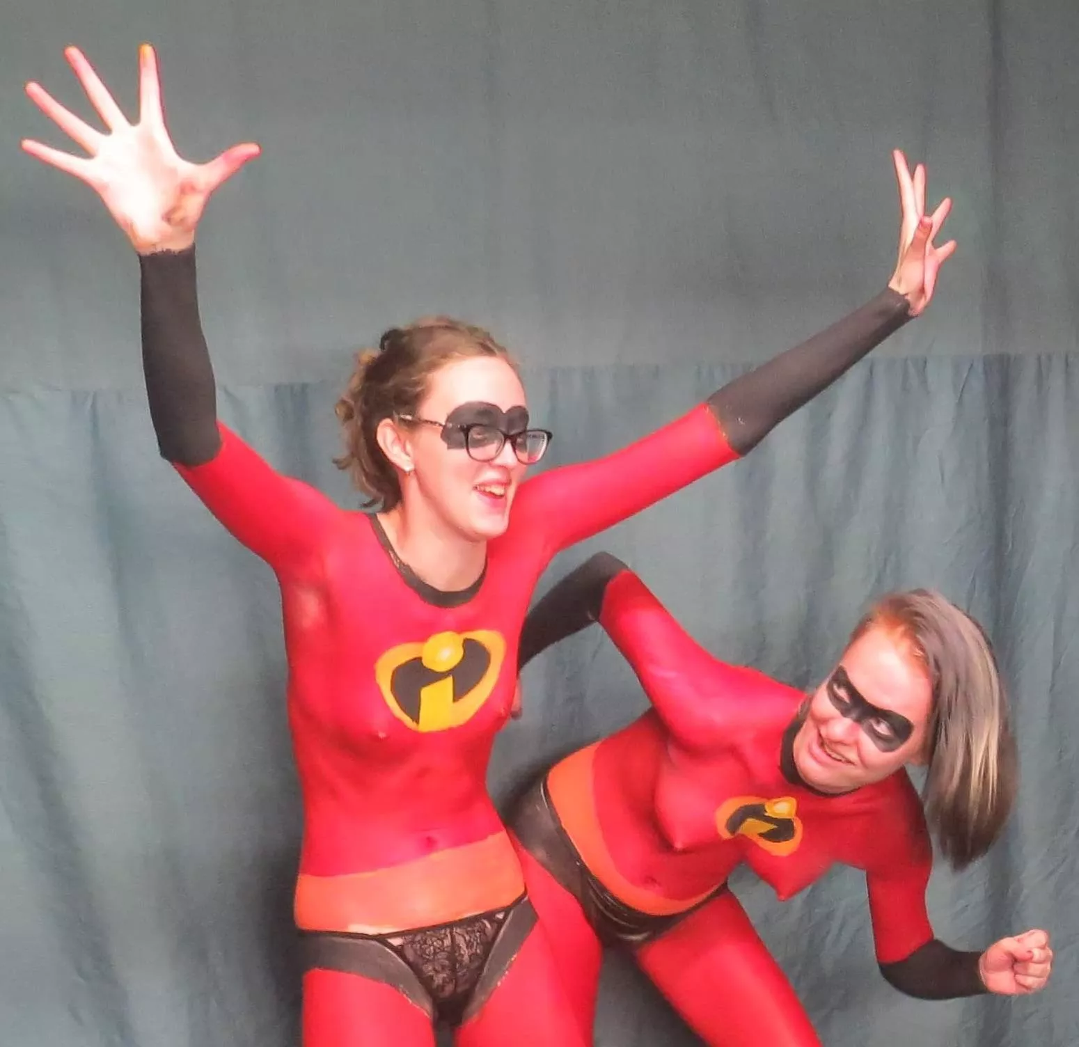 Going to the club in body paint for Halloween posted by TheNerdAndHerBird