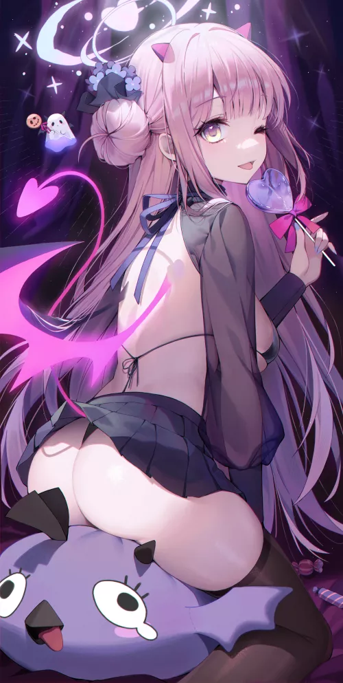 Halloween Mika [Blue Archive] by PraiseAnimeTiddies