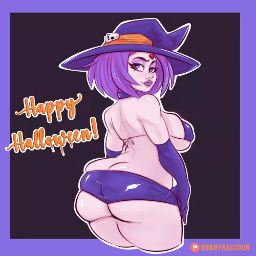 Halloween Raven (Horny Raccoon) by hornyraccoon69