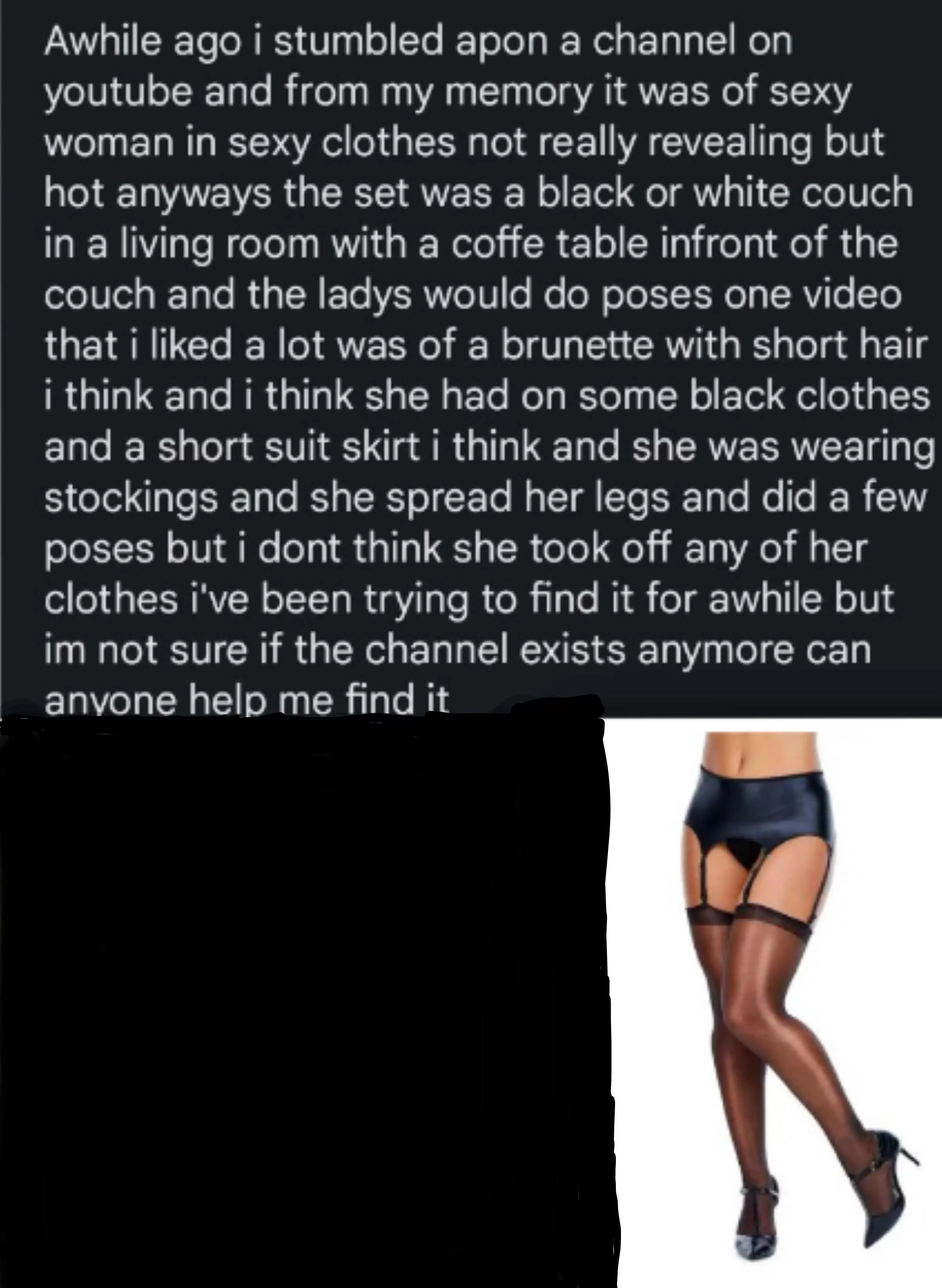 I'm looking for something sexy that I originally saw on youtube posted by glitchwolf69