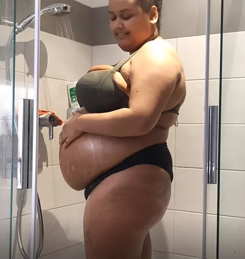 Is my belly big enough yet. Or do I keep going? posted by curvypotchi