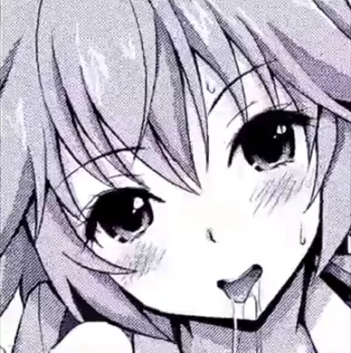 LF Mono Source: 1girl, blush, open mouth, tongue out, sweat by Kyuuka