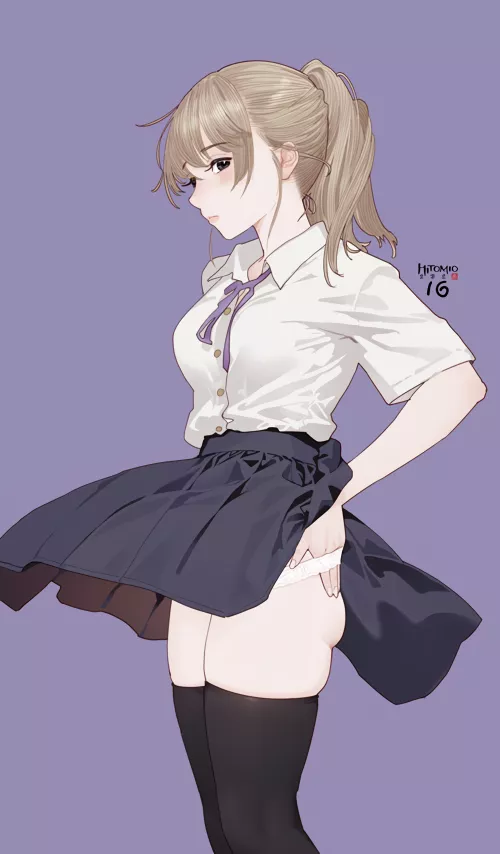 Taking off her panties by xSaviour_N