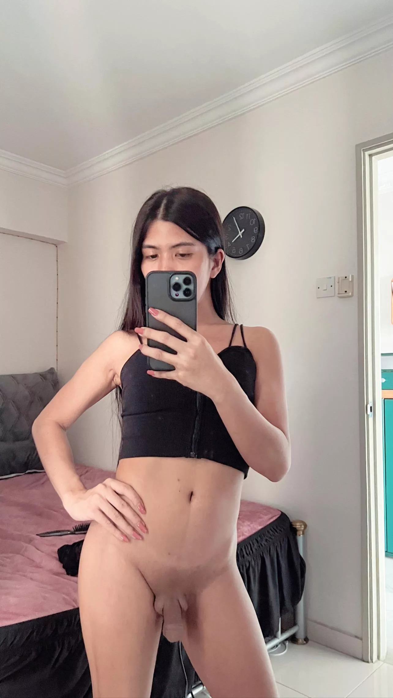 Would you be mad if I send you my morning selfie? posted by TSLilithCruz