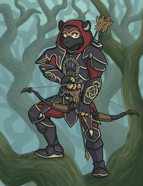 A Ranger in the Mist [art by me] by War_Dyn27