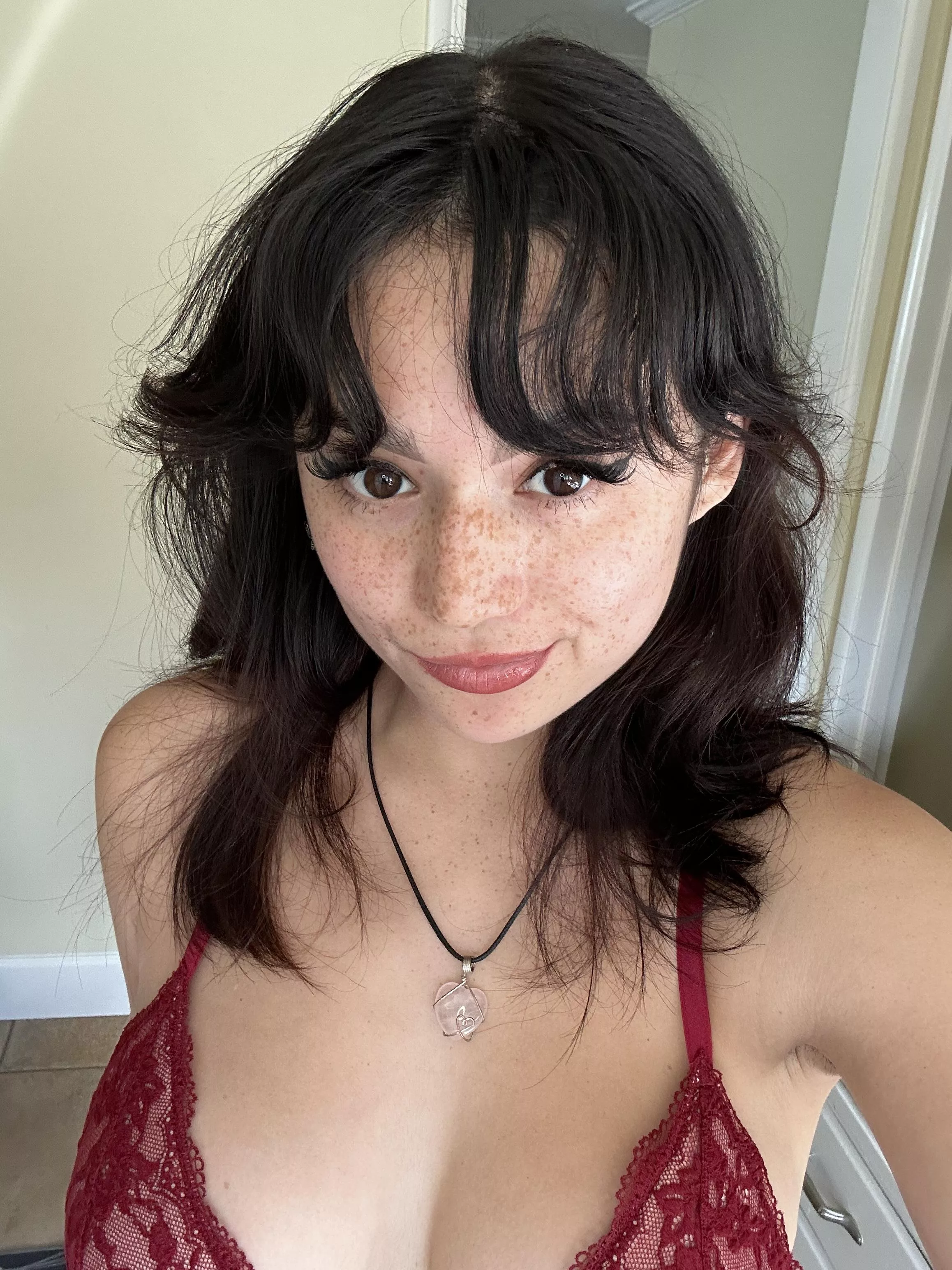 As your freckled gf here's a daily selfie for you (F18) posted by NumerousMutation