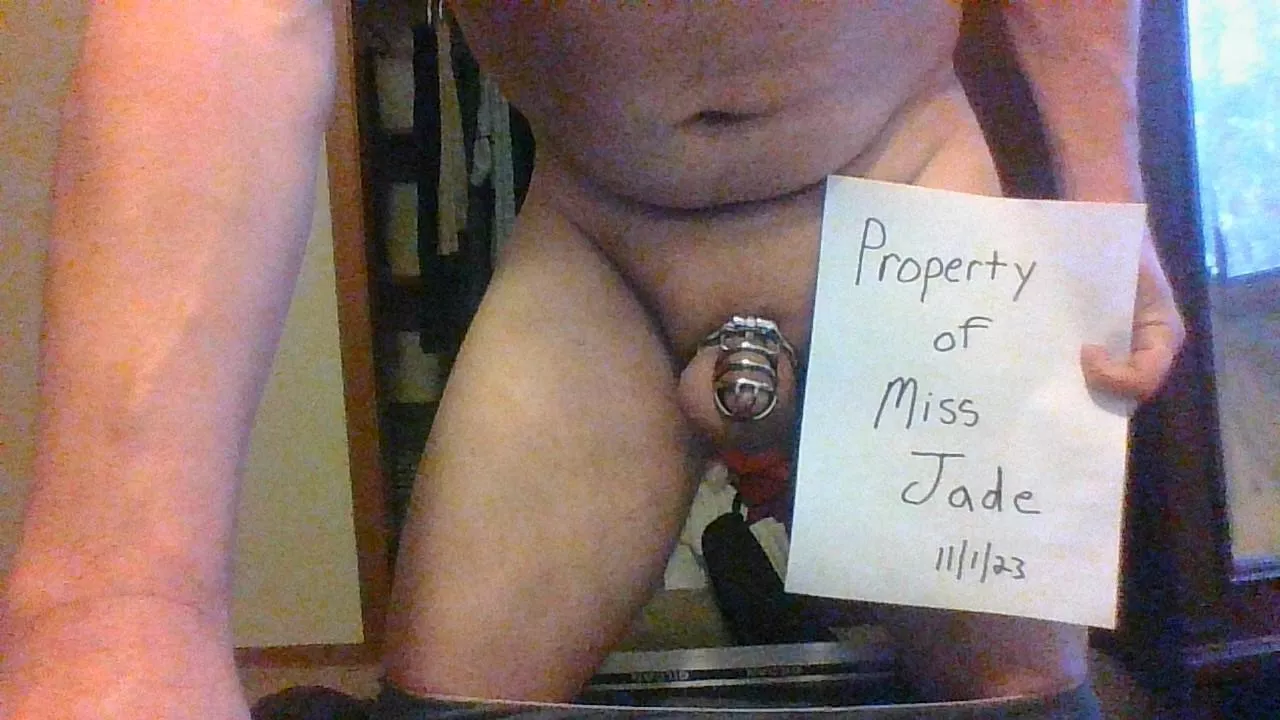 Daily check in from my locked gurl posted by TransGirl2023