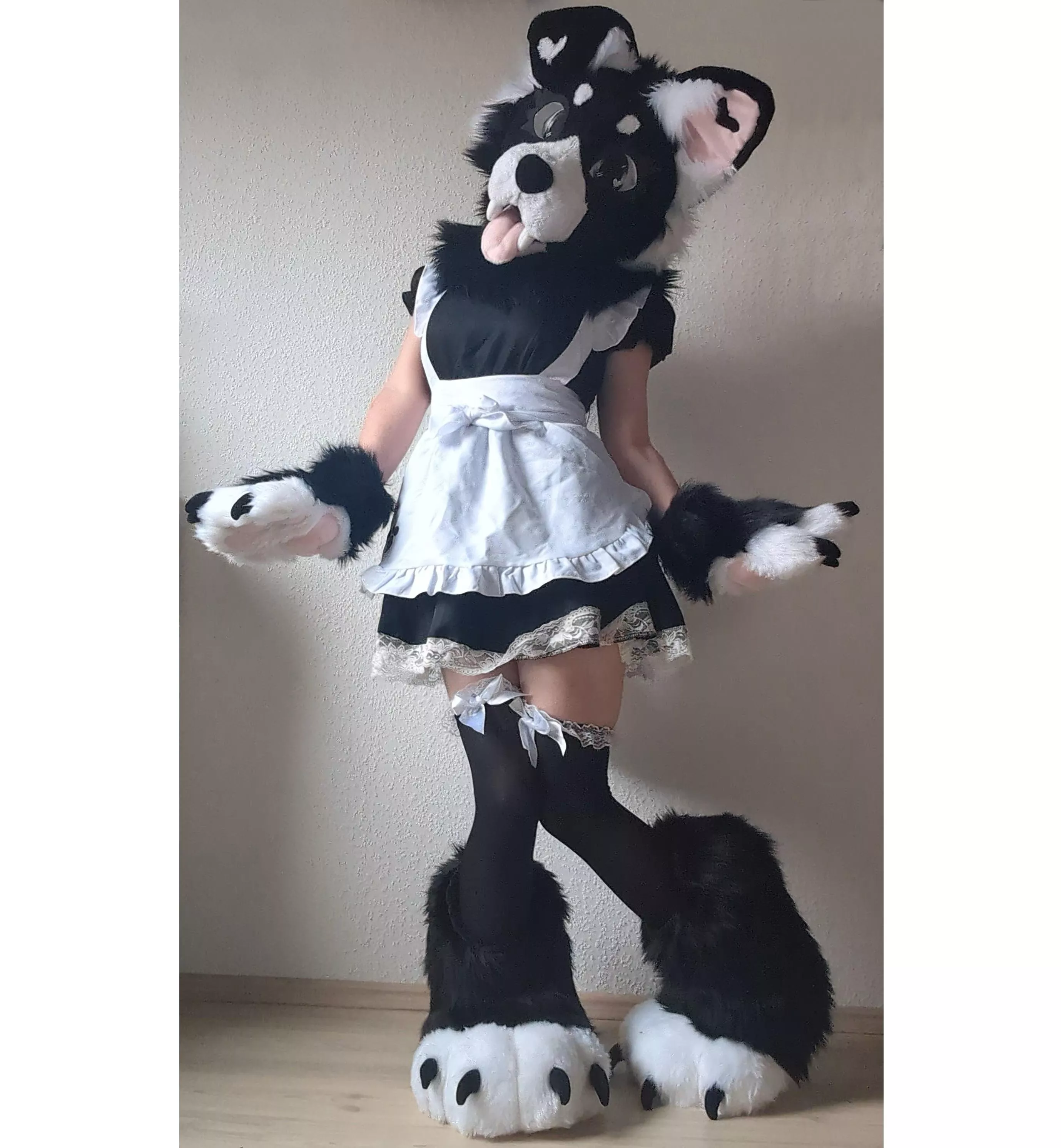 did you wear your fursuit on halloween? :3 posted by kiki-puppygirl