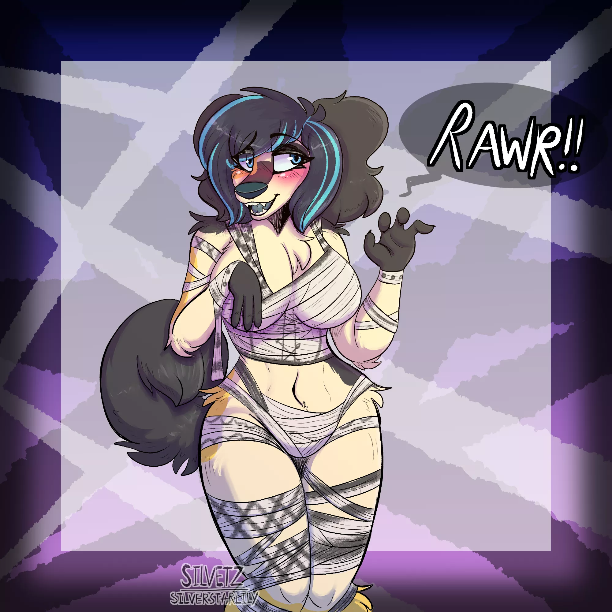 Happy Halloween!! [Art by me @silver.starlily on Instagram!] posted by Silverstarlily