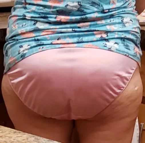 Hey boys, I'm wearing my favorite pink panties today. I love how soft and smooth they feel against me ass by Beautiful_Contest631