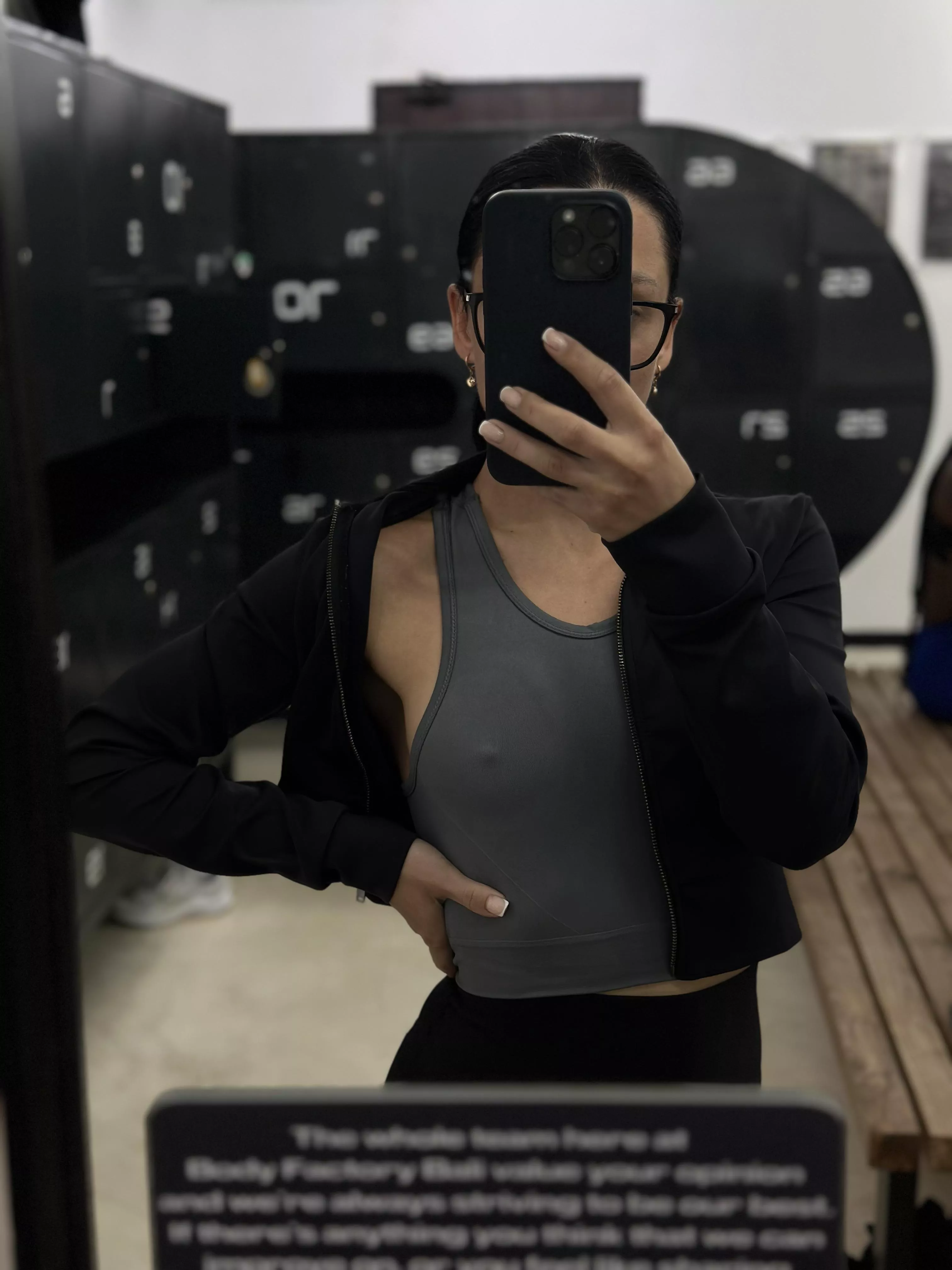 how about no bra at the gym posted by Lovely_Anna93