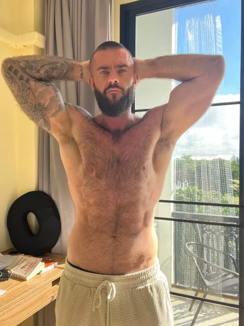 if you were my closest neighbor and u caught me like this, would you come over and sniff my hairy pits? drop Y or N by bwarren106