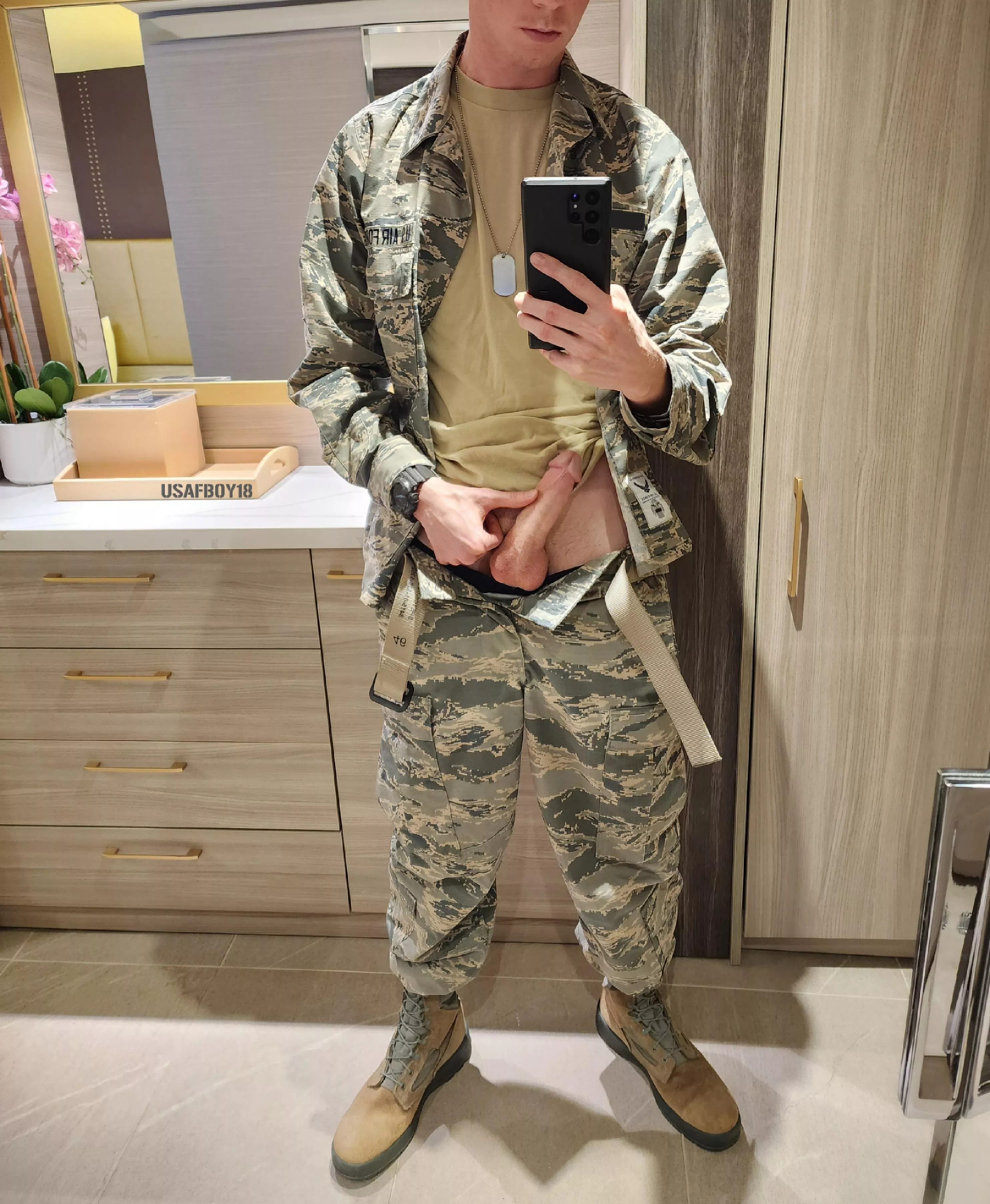 Imagine letting me fuck you in my uniform posted by USAFboy18