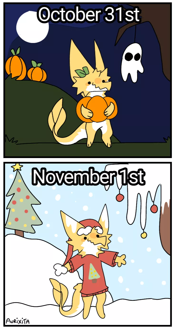 it's that time of year again! [OC] posted by _Aurixita_