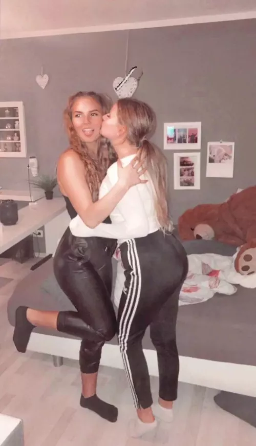 Me (Brown Hair) or my friend (Blonde Hair) by BigBootyHooker