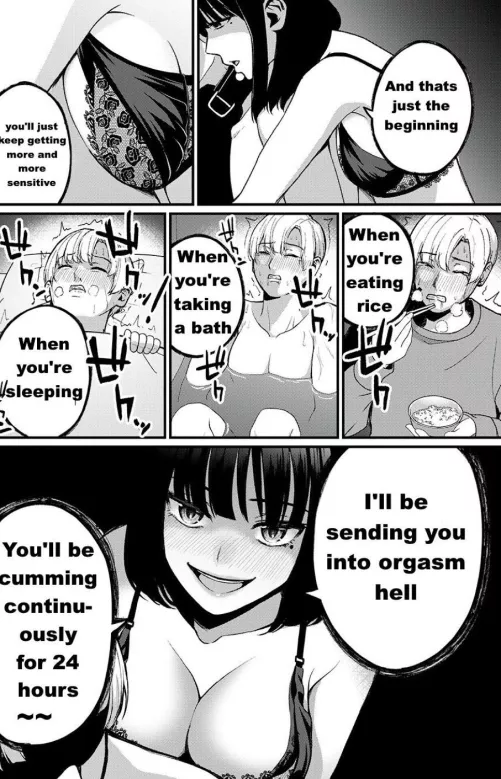 Mono “And that’s just the beginning. You’ll just keep getting more and more sensitive. When you’re eating rice. When you’re taking a bath. When you’re sleeping. I’ll be sending you to orgasm hell. You’ll be cumming continuously for 24 hou by Edgecution10