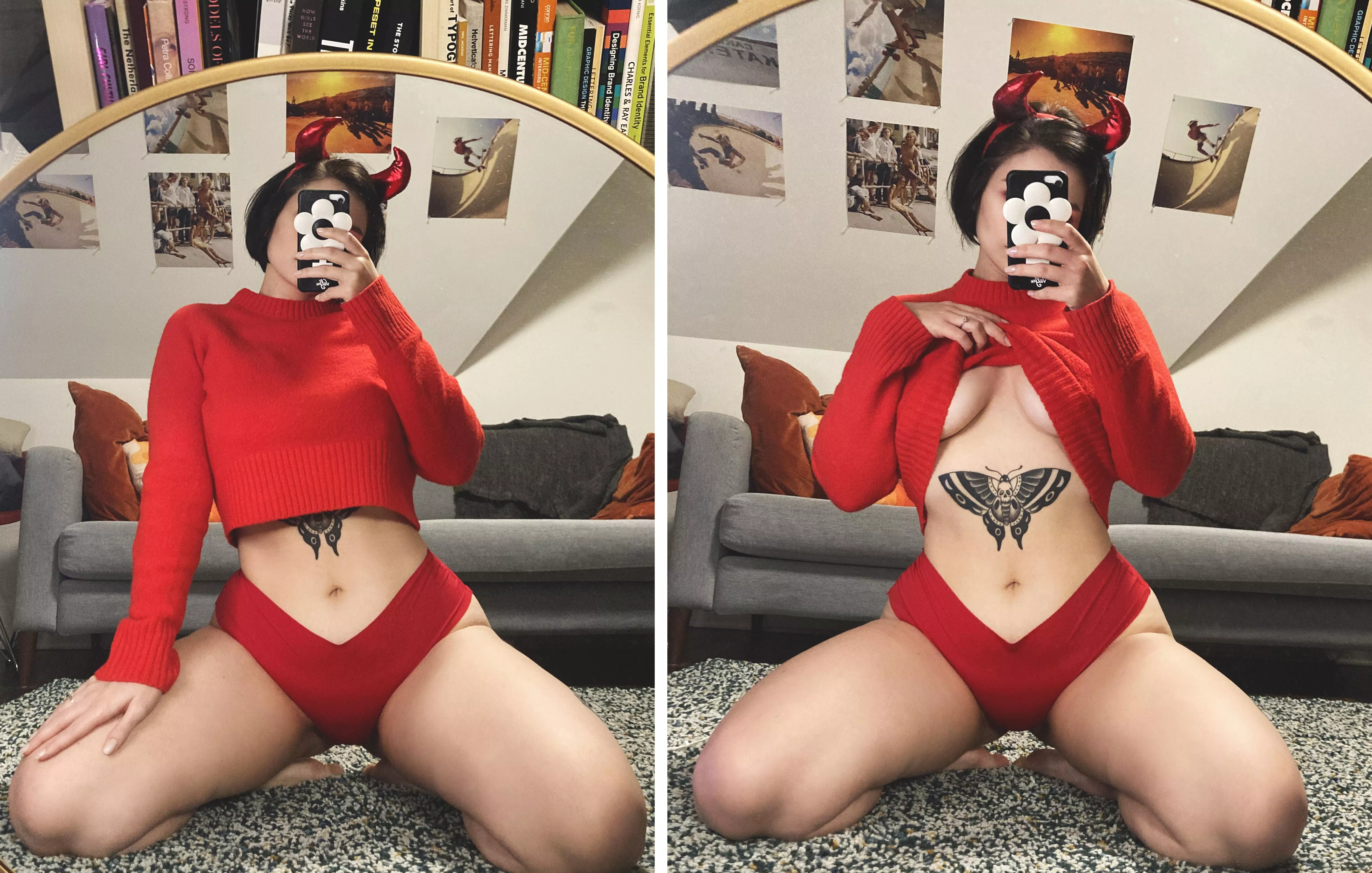 my costume looks better off, I think 😈 posted by blushlux