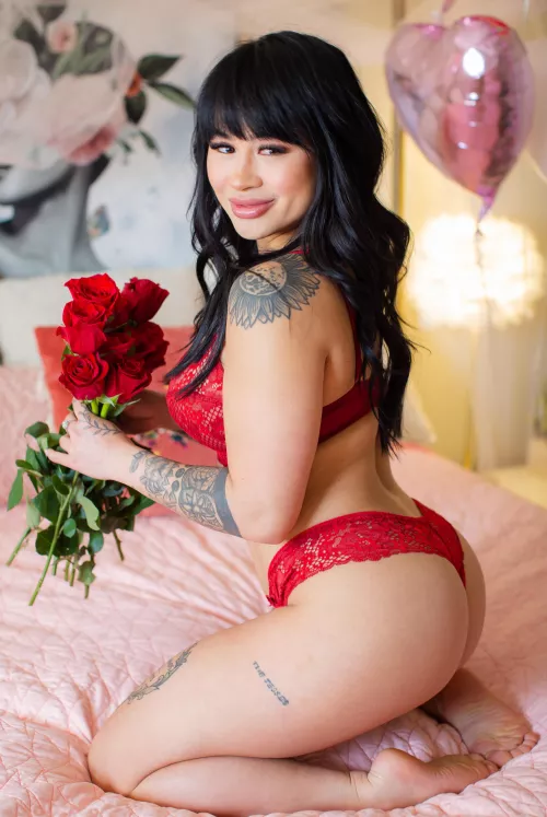 My new red lingerie by Britneyloh