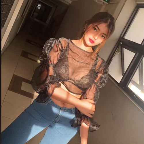 Sheer black top by mippery-ficket