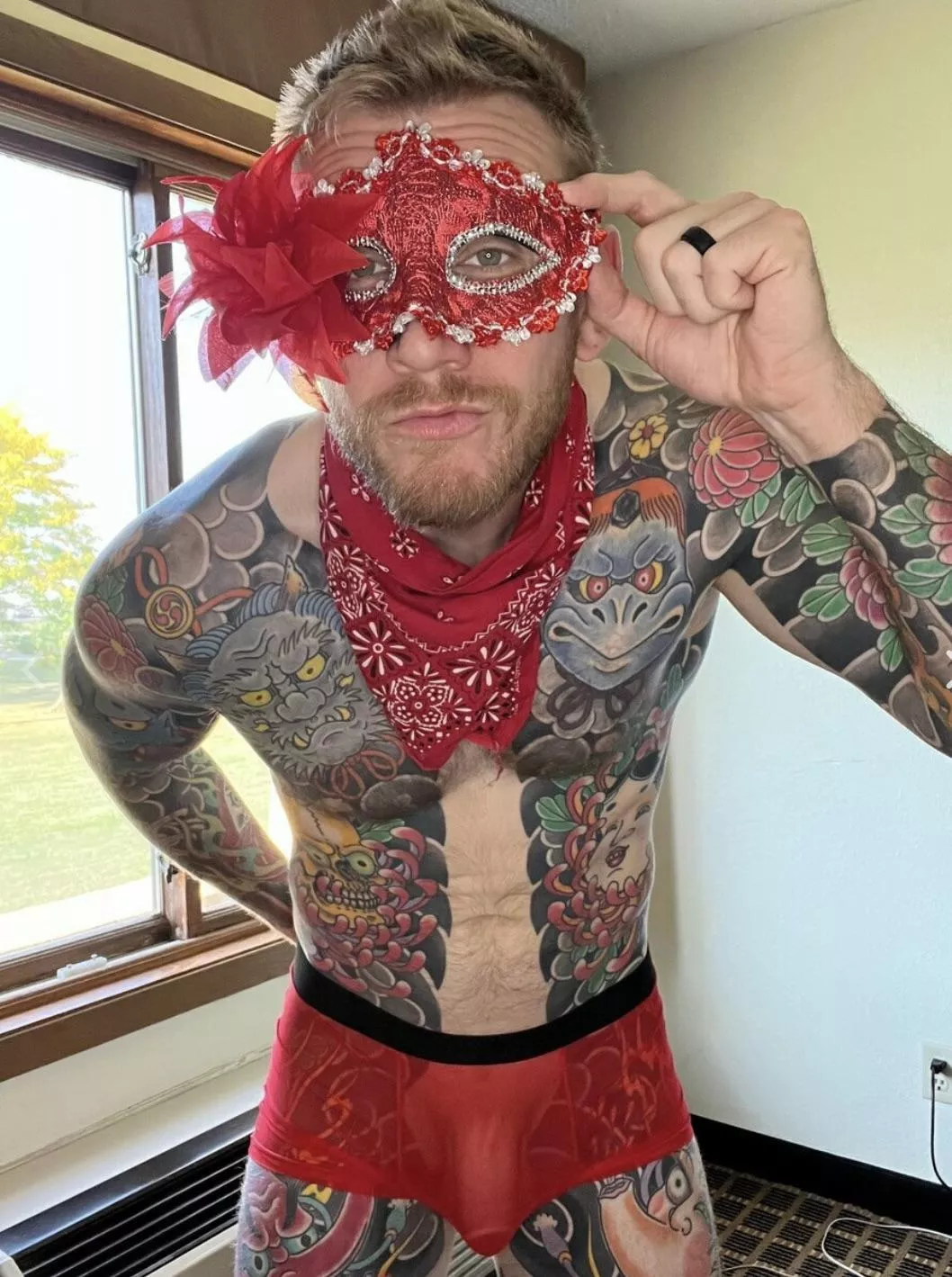 Do you think red is my color? posted by onebigtattoo