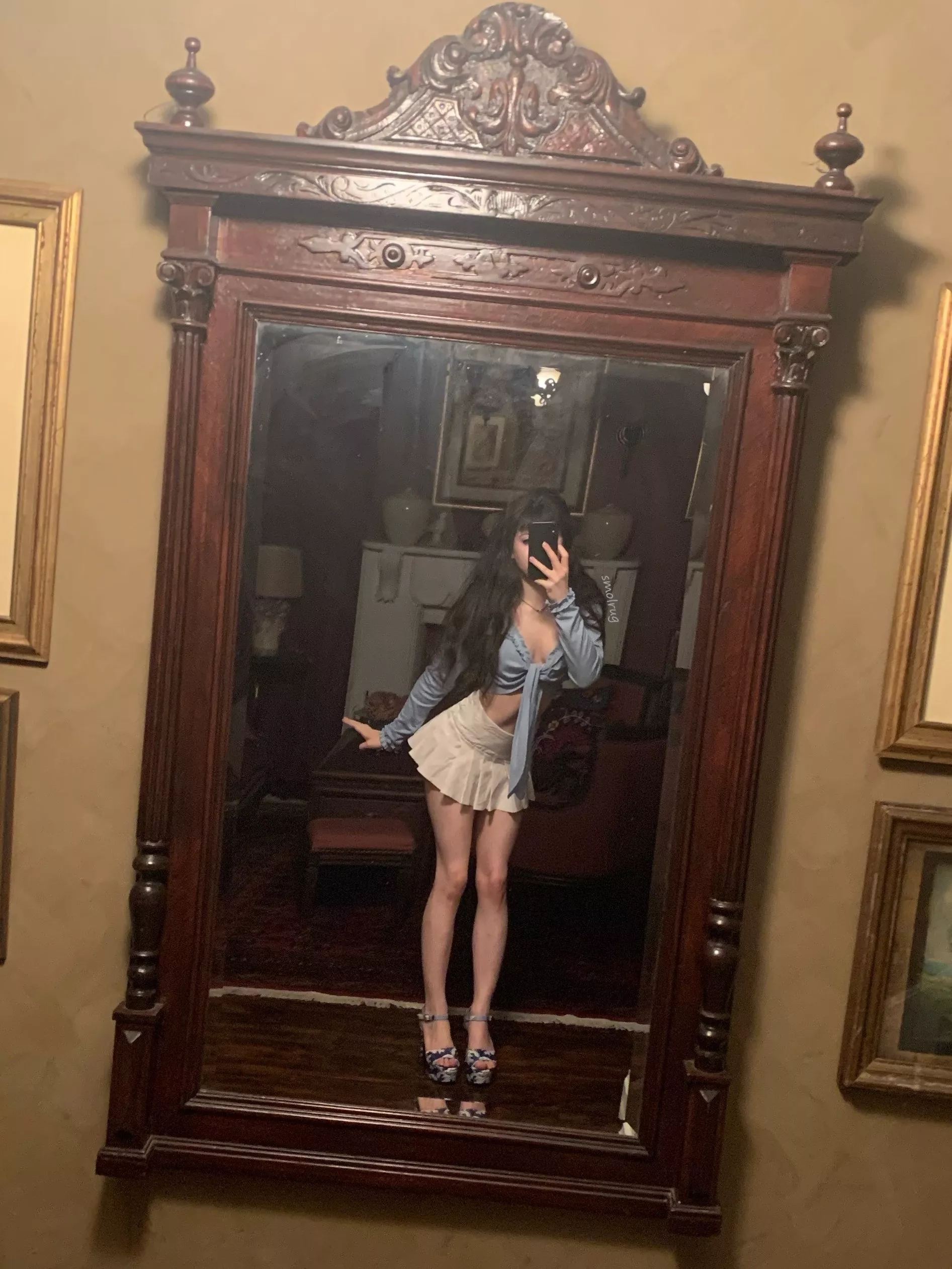 first date outfit, where are u taking me :)) 💙18f posted by smolrug