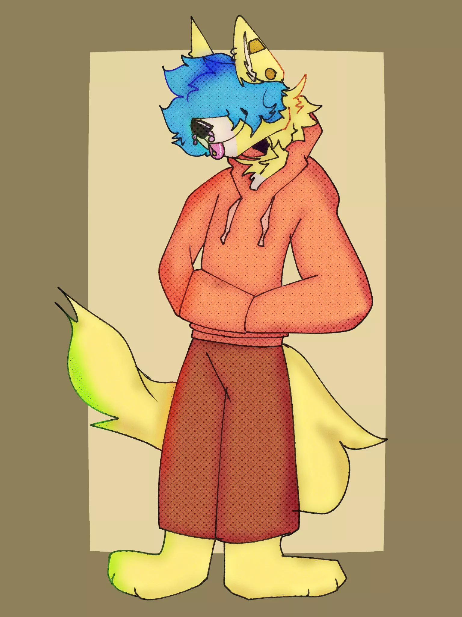 My fursona chilling [Art by me] posted by Informal-External525
