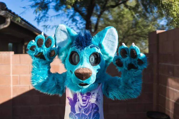 My fursuit has been complete! All thanks to BecauseFuzz! by Achak_Claw