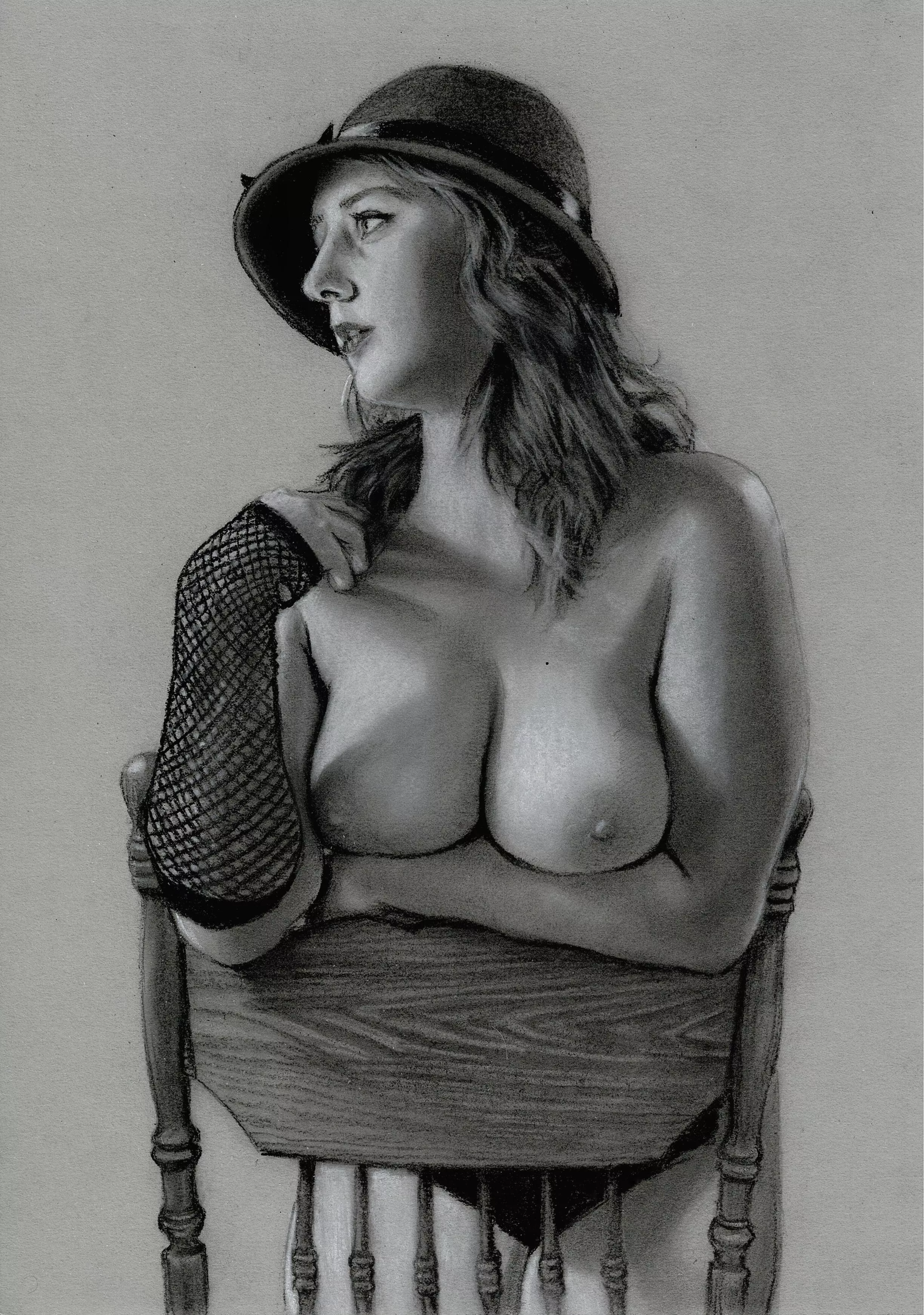 Nude on chair posted by ScotchFinger01