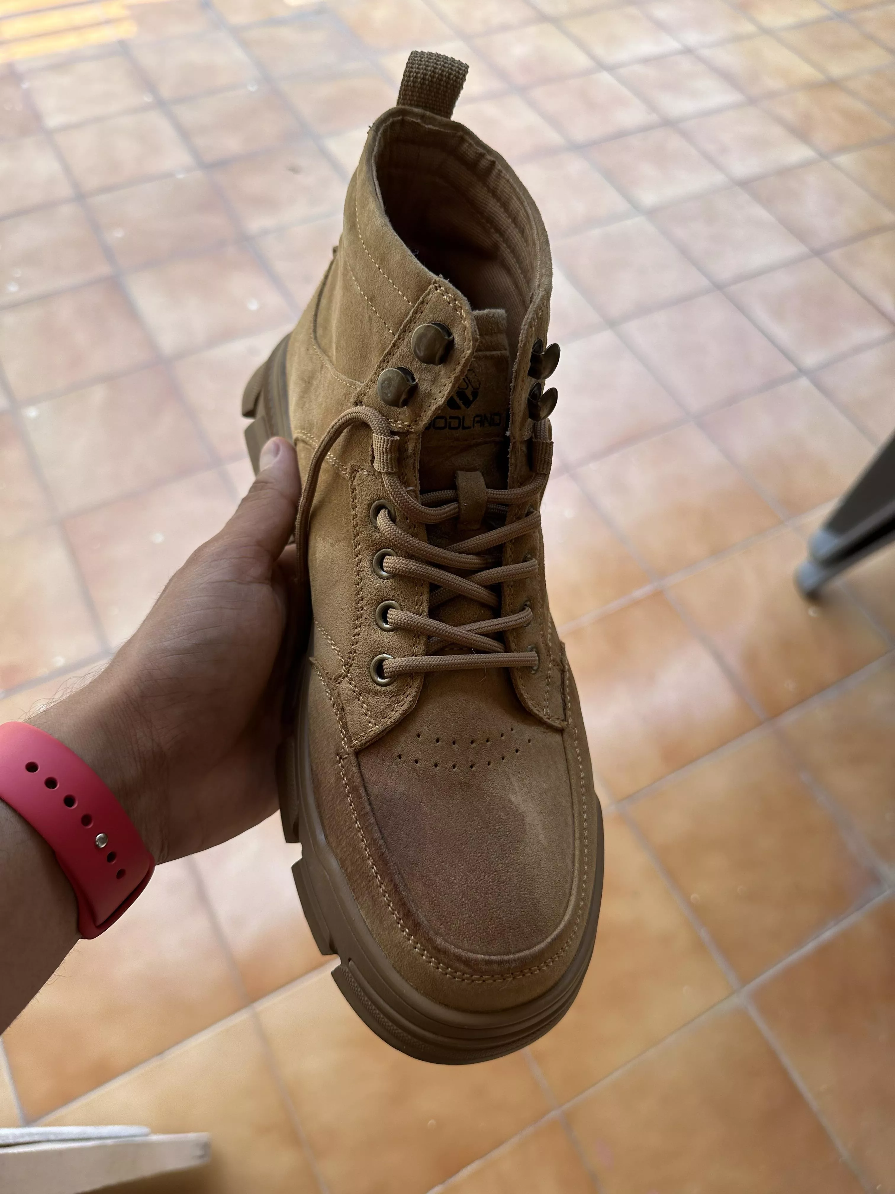 Oily stain on boots posted by litemacha