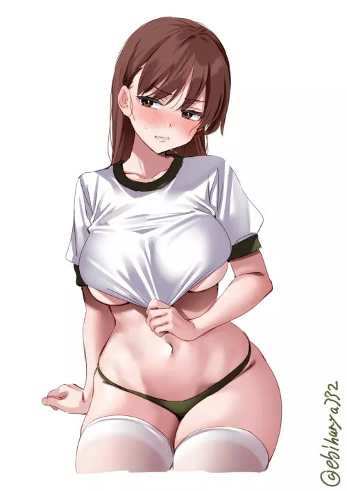 Ooi showing her belly [Kantai Collection] by x54dc5zx8