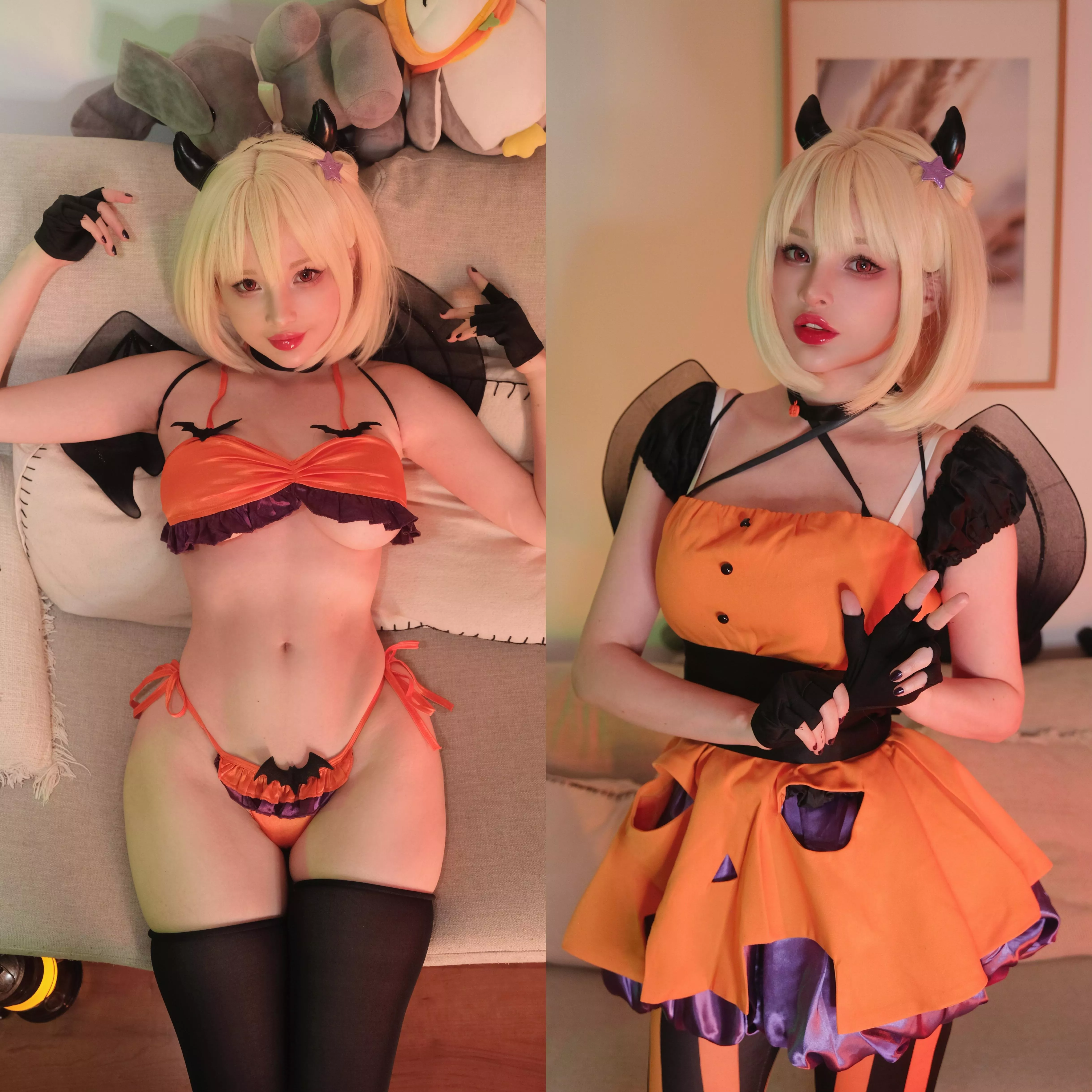 Pumpkin devil Chisato from Lycoris Recoil by Hidori Rose posted by Hidori_Rose