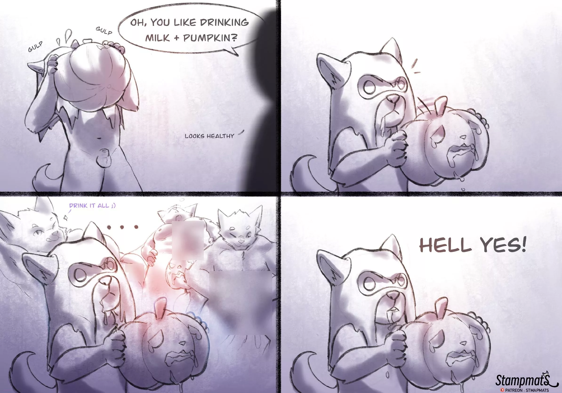 Pumpkin Milk 🥛🎃 (by Stampmats) comm: open posted by StampmatS