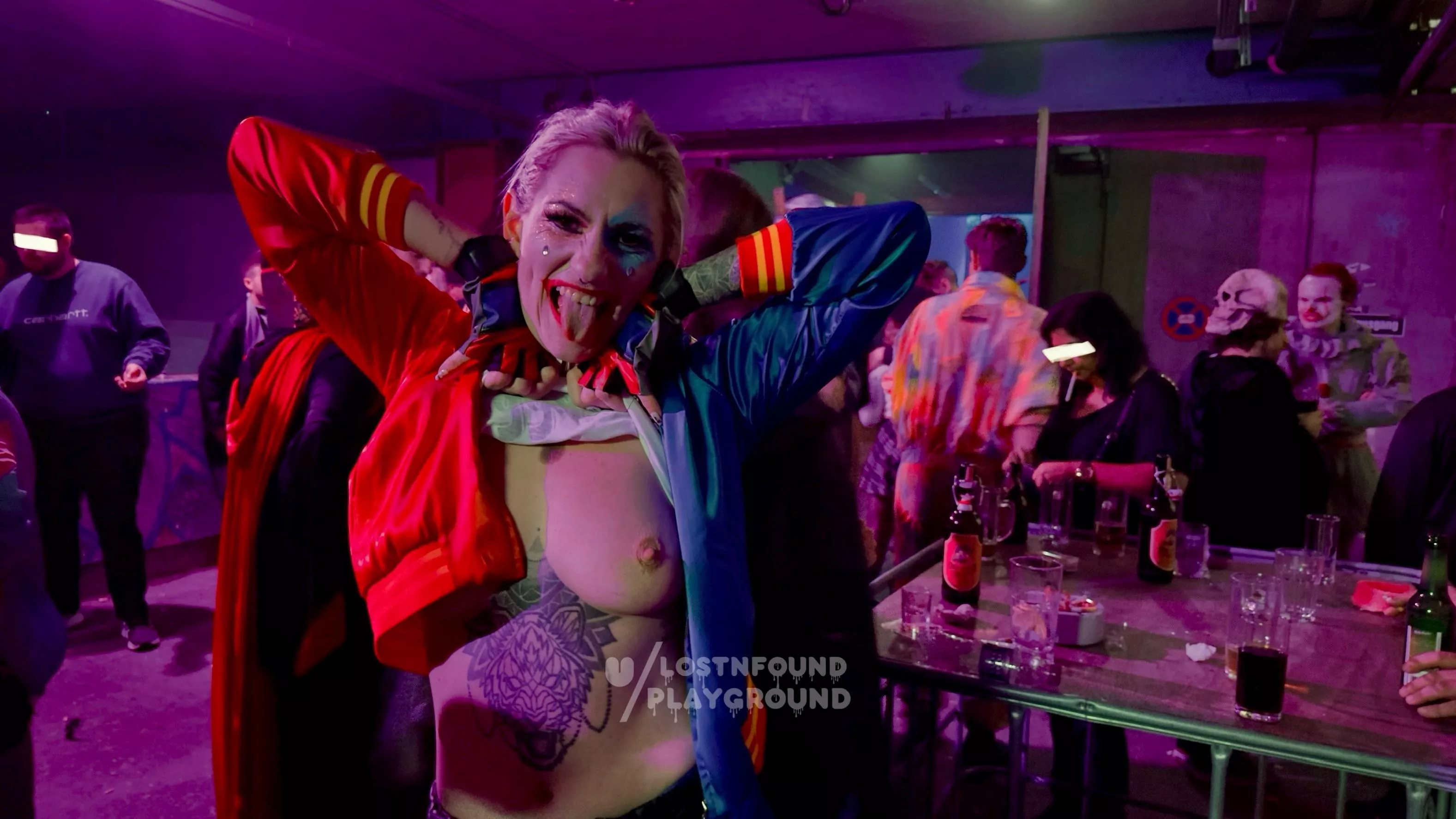 took myself as Harley Quinn to the club and showed off my boobies 🃏 posted by lostnfoundplayground