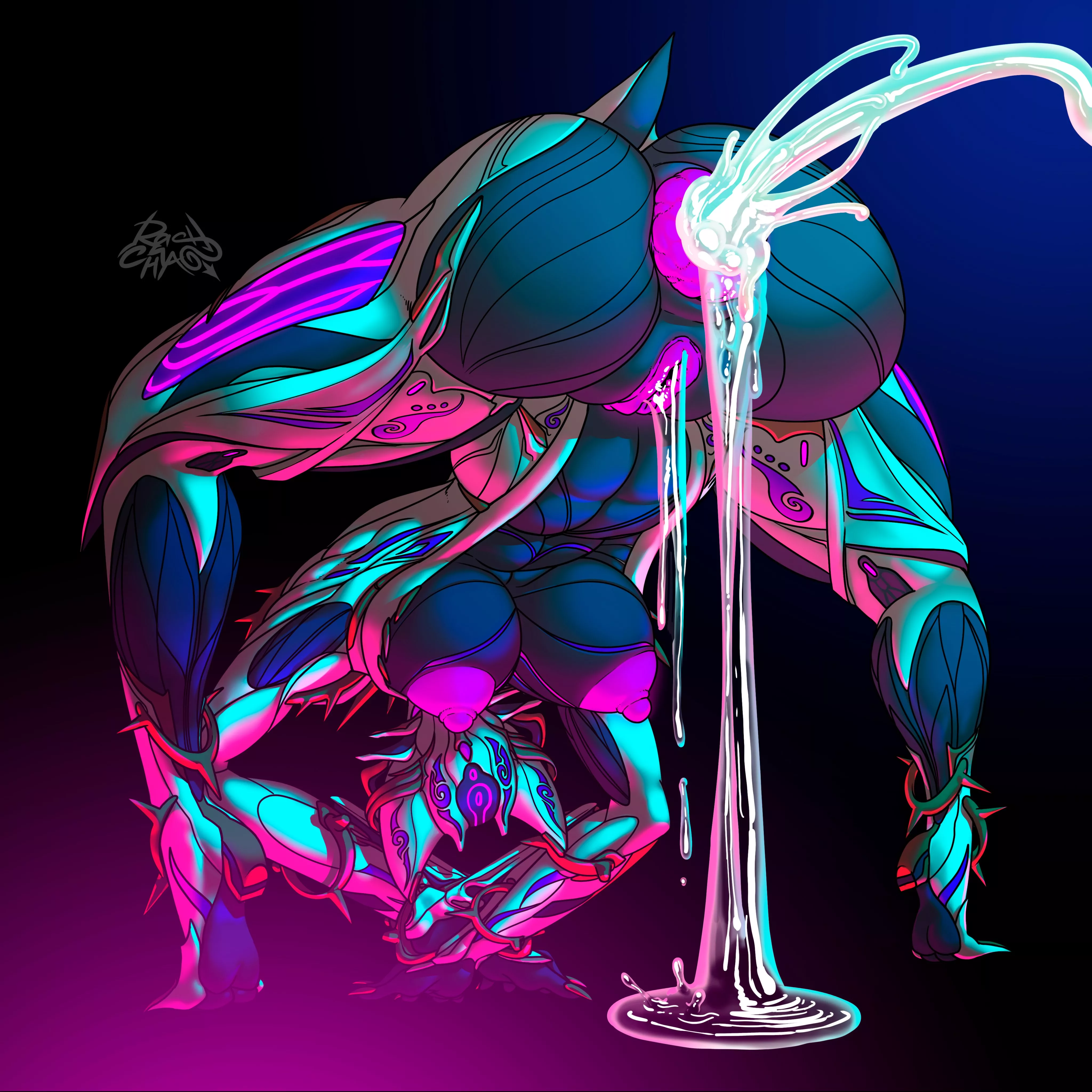 [Valkyr] Posing After Being Filled With Cum (Rash2Chaos) posted by Darthmufin