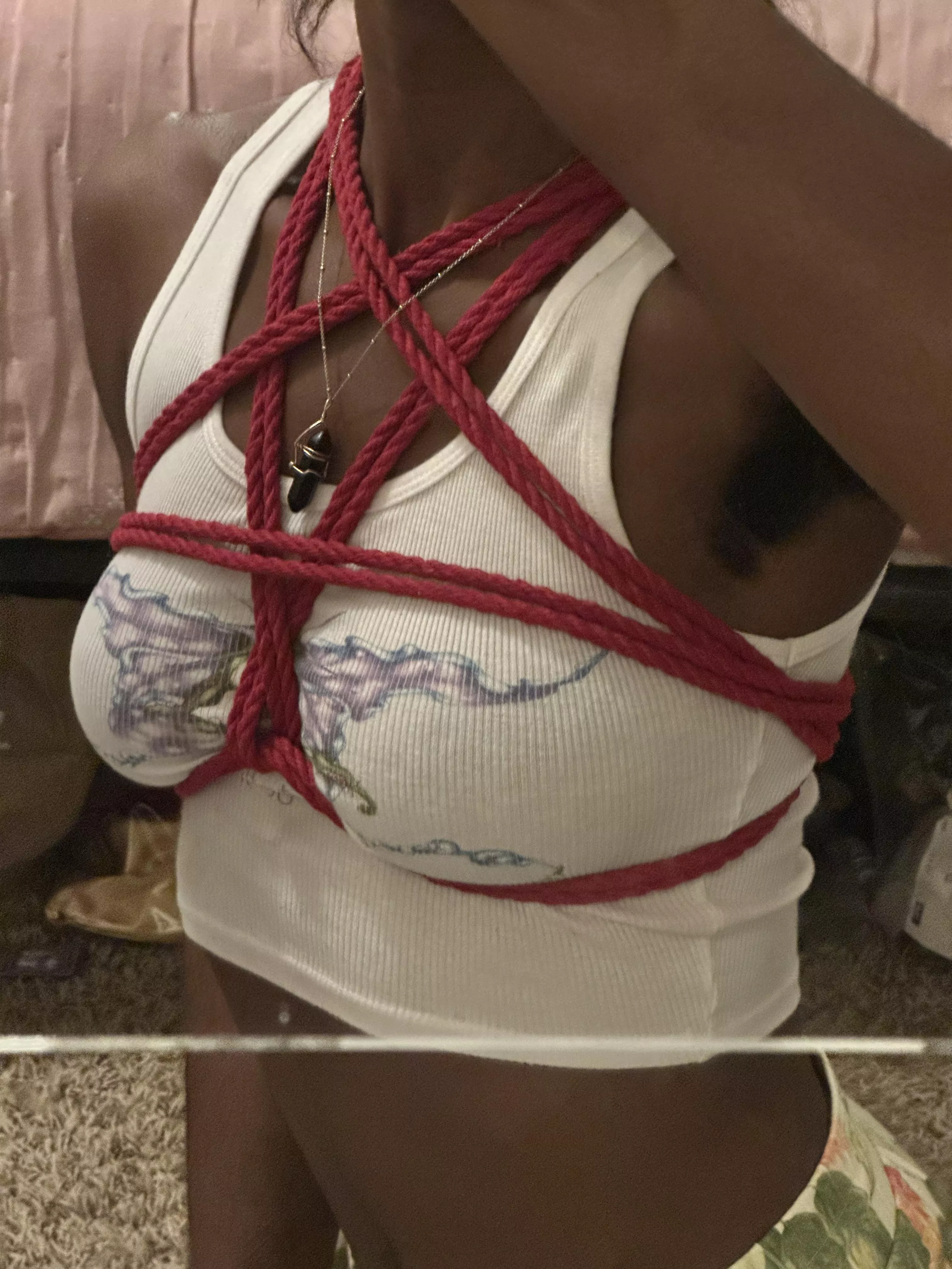 very first self tie posted by Raven5241