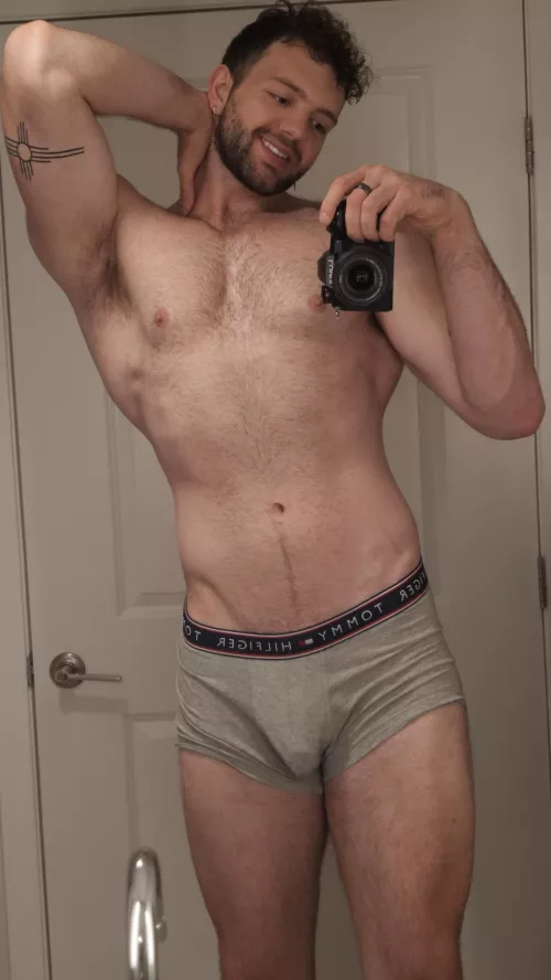 Anyone want a 6’8 otter in small grey underwear ? 😘 by Sigmalaid