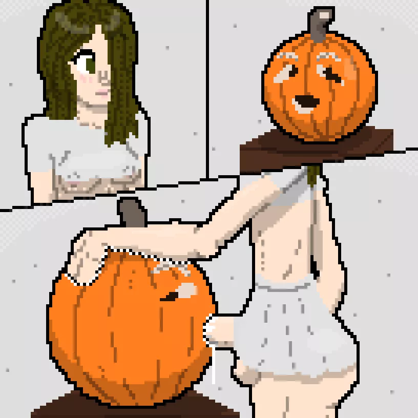 [Day 1] November Pixels, making use of old pumpkins. posted by thesamman06