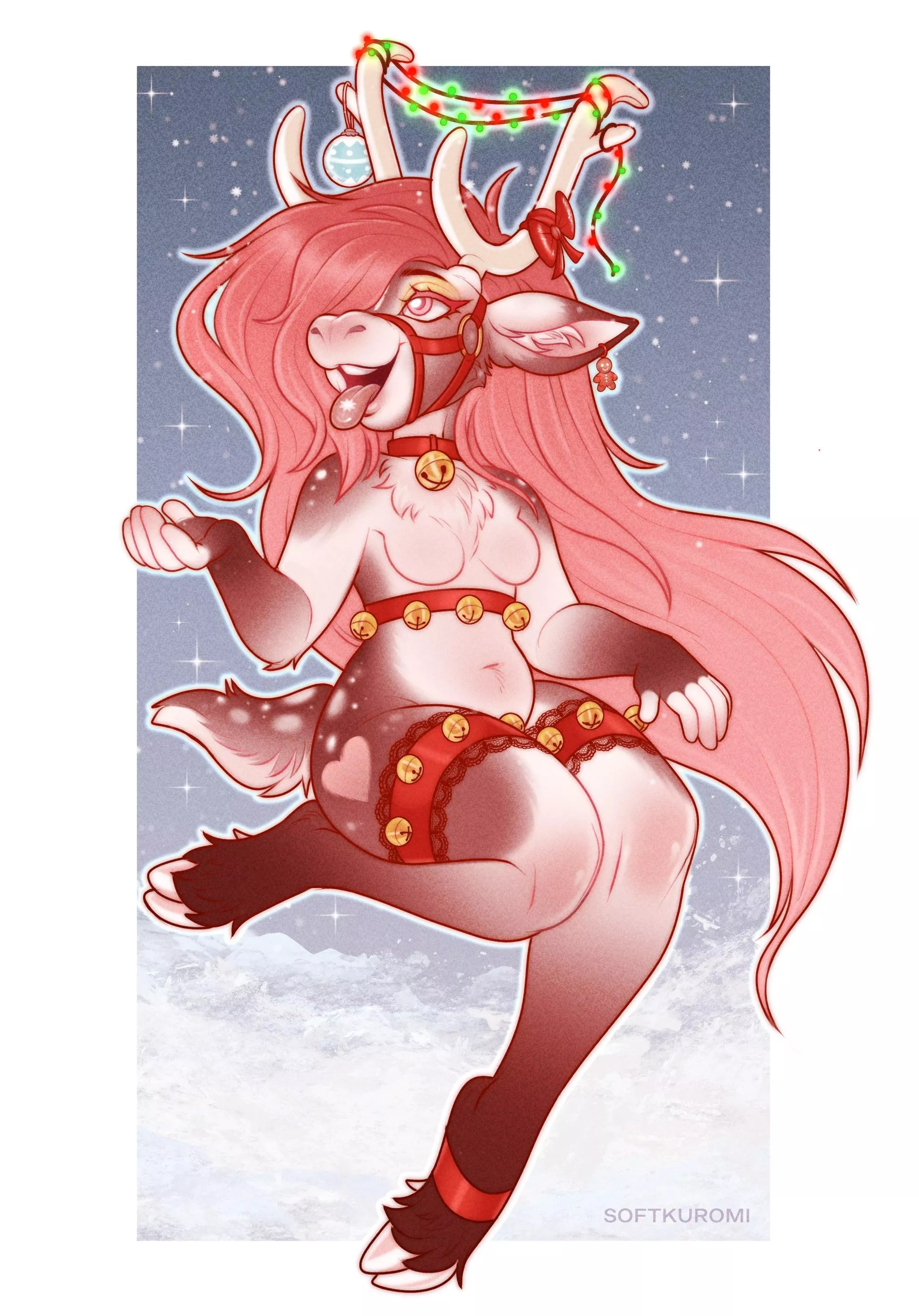 First Snowfall ❄️ (art by me!) posted by softkuromiii